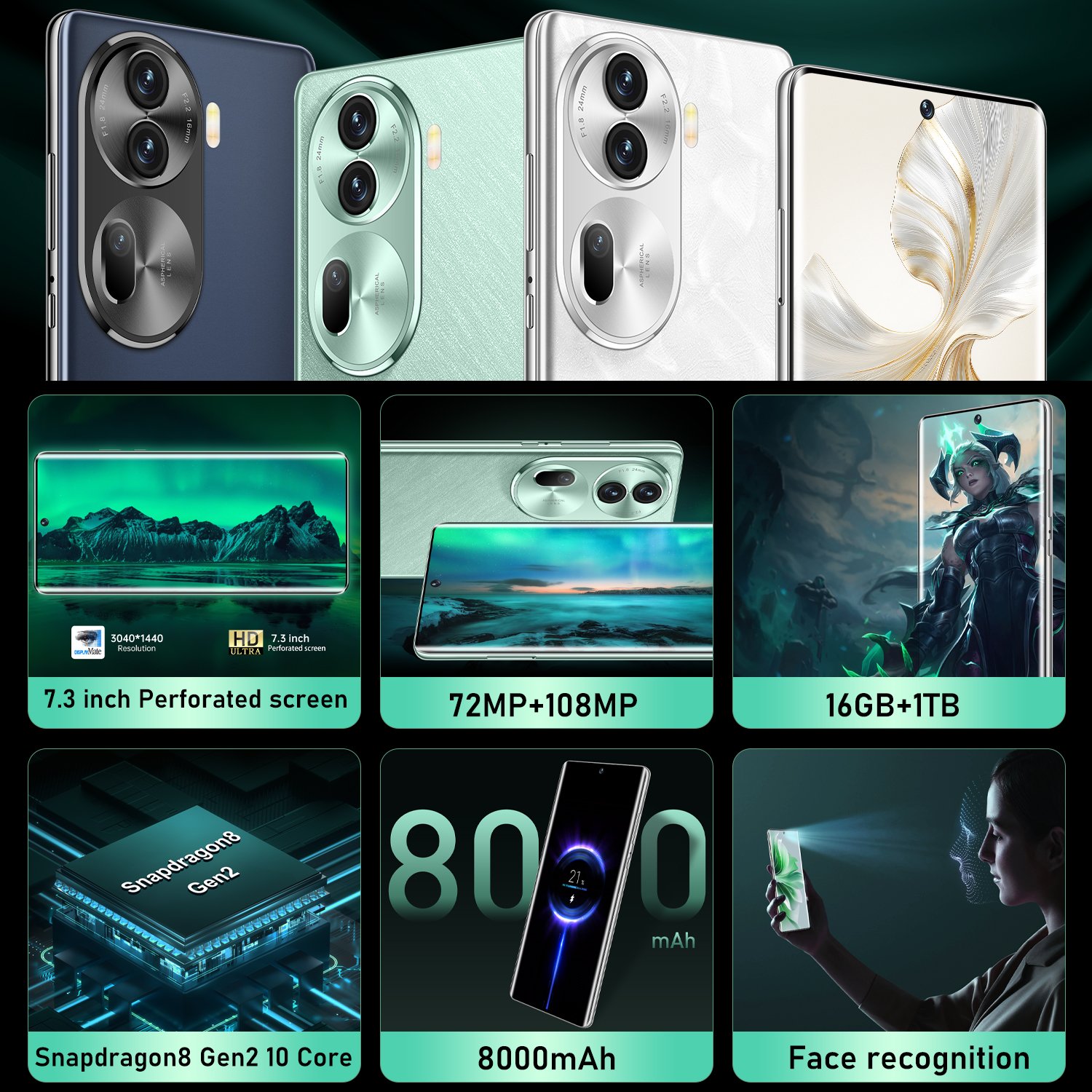 reno11 pro realme 10 pro plus mobile phone beautiful camera multi-language unlocked 3G&4G 5g smartphone